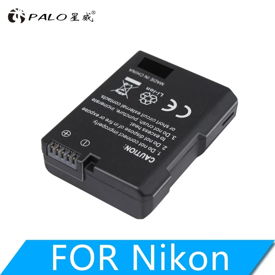 1pcs battery PALO 1 шт. 1200 мА/ч, EN-EL14 EN-EL14a ENEL14 EL14 батарея чехол для Nikon P7800 P7700 P7100 P7000 D5500 D5300 D5200 - Цвет: 1pcs battery