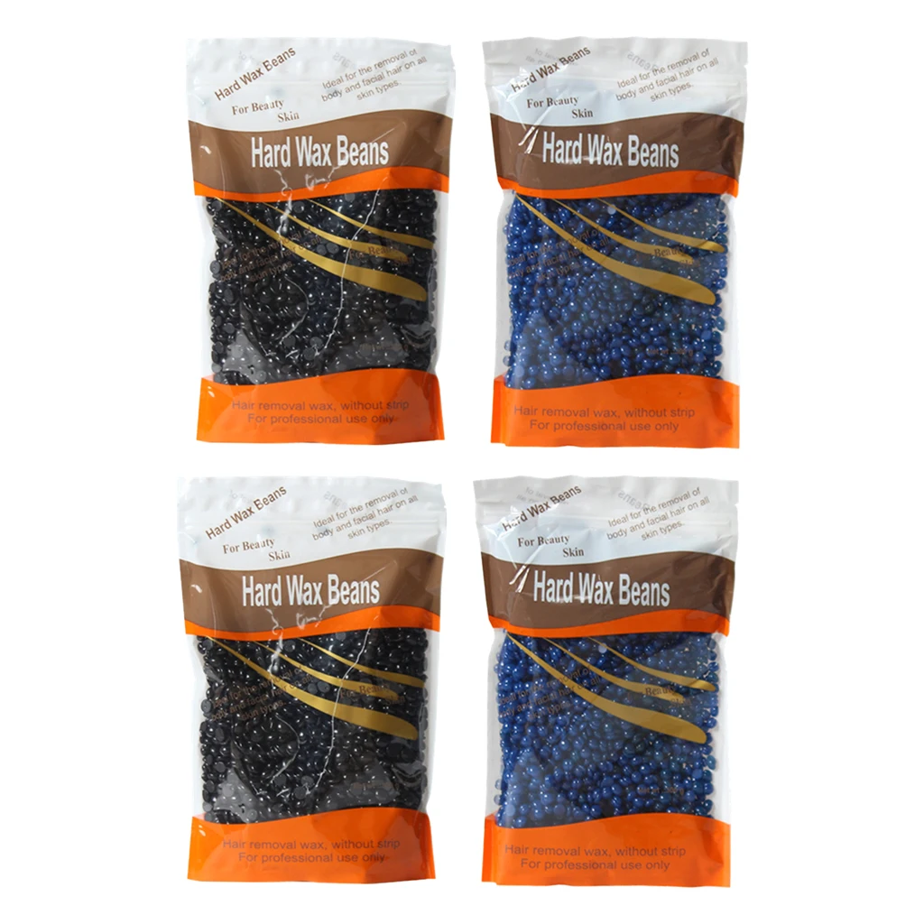 4Pcs/set 100g Hard Wax Beans Back Bikini Legs Home Waxing Beads Hair Removal | Красота и здоровье