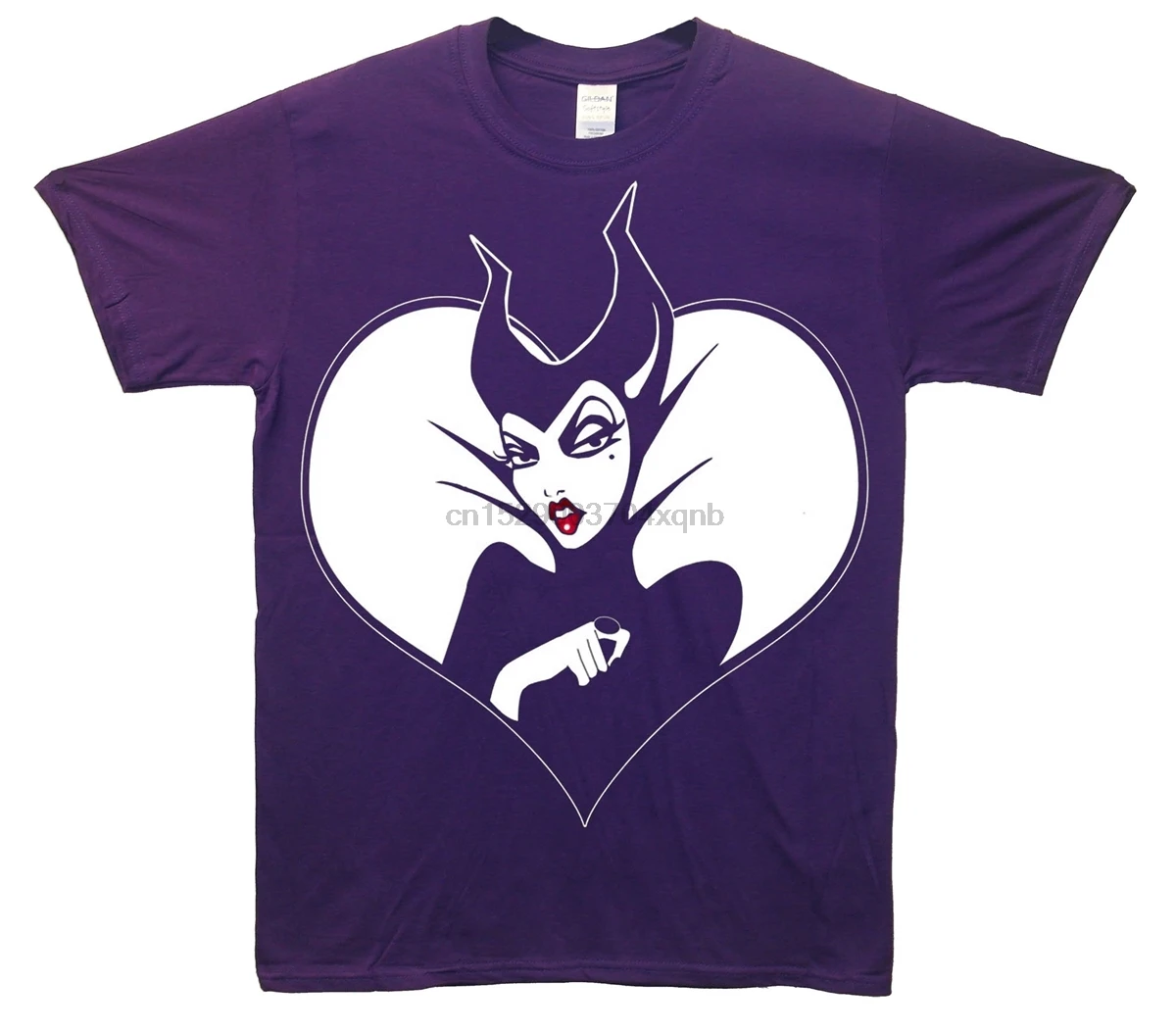 

Brand Maleficent Pouting Heart T-Shirt Summer MenShort Sleeve T-Shirt