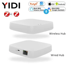 Hub Gateway connecté Tuya-Zigbee, wi-fi, pour maisons connectées, pont pour maisons connectées, télécommande vocale, fonctionne avec Alexa et Google Home