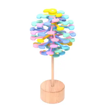 

Wooden Obsessive-Compulsive Adult Decompression Stick Artifact Office Decoration Creative Toys Rotating Lollipop