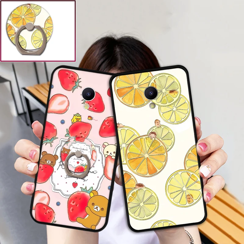 

Fashion Fruit Phone Back Cover For Meizu M2 M3 Mini M5 M6 Note M5S M6S M5C A5 Ring Holder Stand TPU Cases For Meizu M3 Max MX6