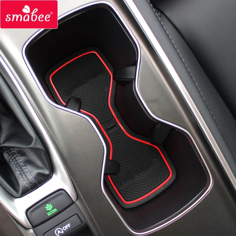 Us 15 21 10 Off Smabee Gate Slot Pad Mats For Honda Accord 2018 Accord 10 Interior Door Pad Cup Holders Red Black White 12 Pcs On Aliexpress