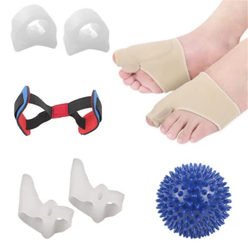 

1Set Hallux Valgus Orthosis Toe Splitter Toe Separator Overlapping Toe Big Toe Valgus Orthosis Foot Care Nail Tool