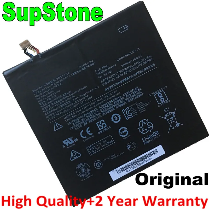 Supstone Nuova Batteria Originale Per Laptop Muslimexayp Per Lenovo Ideapad Miix 320-10Icr Miix325-10Icr Muslimah