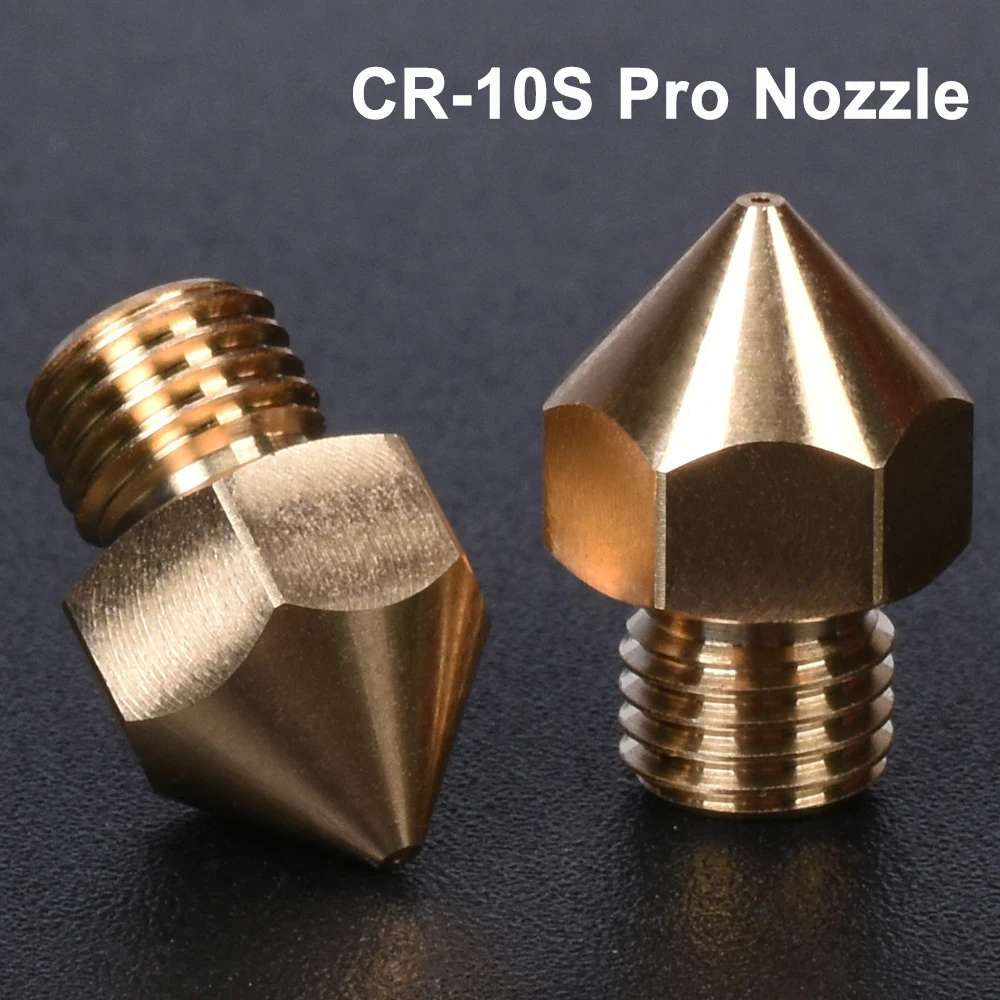 CR-10S Pro Brass Nozzle m6 Thread 3D Printer Parts for hotend 1.75MM Filament J-head cr10S PRO heat 