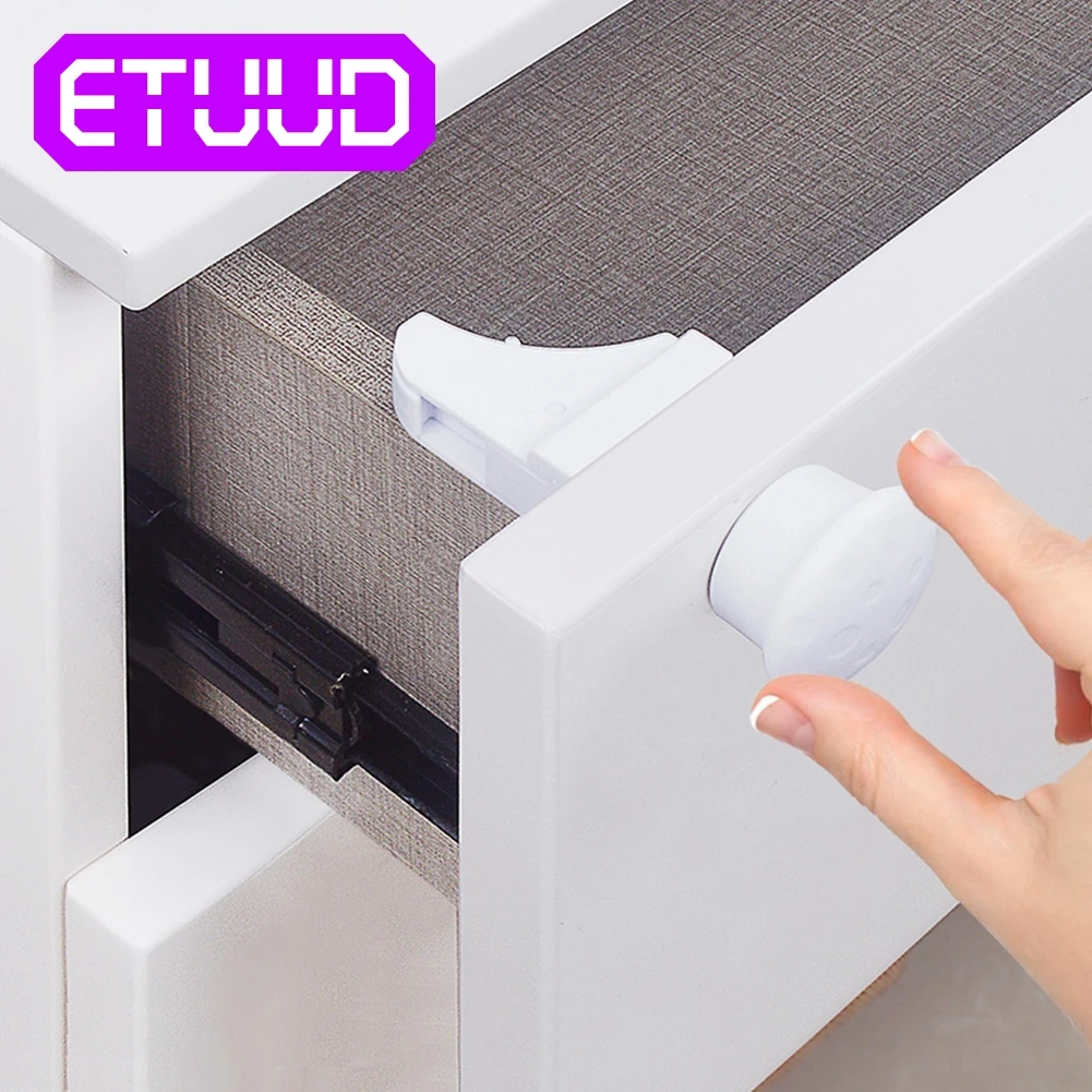 Magnetic Cabinet Drawer Cupboard Locks for Child Kid Baby Safety Lock Pet Proof 