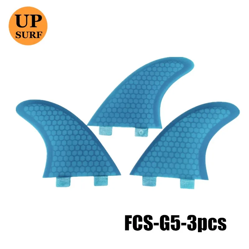 Плавник для серфинга FCS синий fcs G5/GL Honeycomb FCS 1 плавник для серфинга плавники Quilhas стекловолокно плавник для серфинга - Цвет: G5