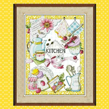

HOT K3 Stich Cross Stitch Kits Craft Packages 100% Cotton Fabric Floss Counted Designs Needlework Embroidery Cross-Stitching