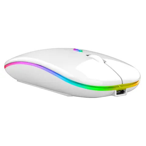 Cordless Mouse Wireless 5.0 Mouse USB Rechargeable RGB Mouse 2.4GHz 1600DPI Gaming Mouse For Laptop Computer PC