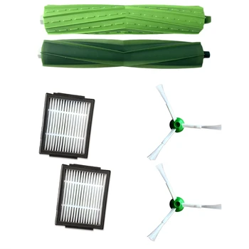 

2xHepa Filter + 2xSide Brush + 2x Brush Roll For Roomba I7 E5 E6 I Series Robot Vacuum Cleaner Replacement Spare Parts