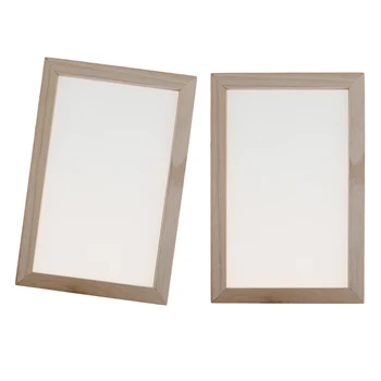 

2 Pieces Wooden Paper Making Mould Frame Screen For Paper Handcraft 20x30cm Handmade Paper Art Crafts Screen Frame