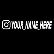 2021 costume personalizado instagram facebook logotipo e conta social nome de usuário etiqueta para o capacete do motor do carro bicicleta computador