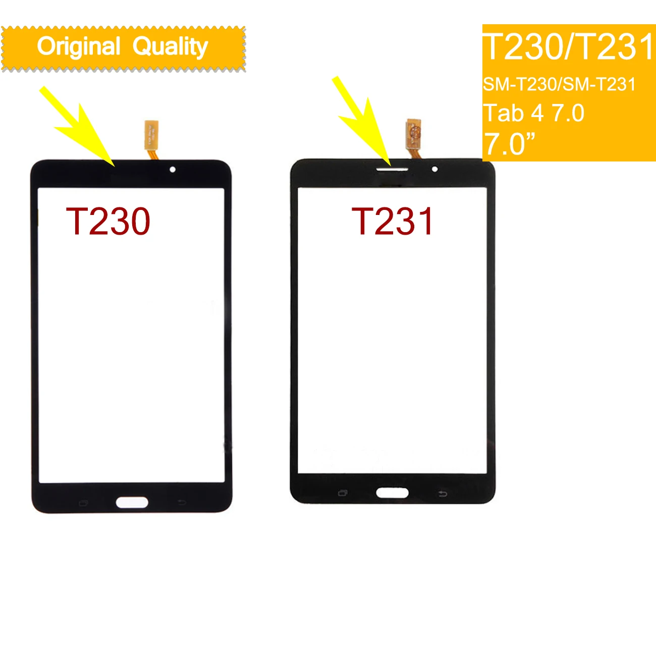 10 шт./лот для Samsung Galaxy Tab 4 7,0 SM-T231 T231 LTE T235 Wi-Fi SM-T230 T230 Сенсорный экран планшета Панель Сенсор touch Экран