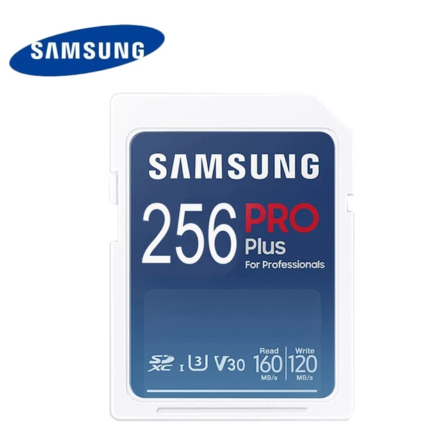 Samsung PRO PLUS SD Card High Speed 160M/S 4K U3 SDXC Memory Card 64GB 128GB 256GB 512GB Digital Camera Professional EDITION 32G 1