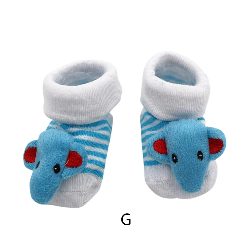 Милые носки для новорожденных с героями мультфильмов; Calcetines; детские Нескользящие зимние теплые носки для маленьких девочек и мальчиков; тапочки; обувь; Meias
