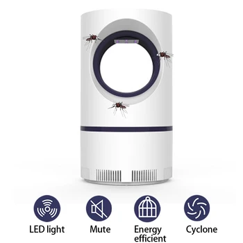 

Household Led Mosquito Killer Lamp Insect Killer Bug Zapper Mosquito Trap Lantern Repellent Lamp Silent Radiation-free for Baby