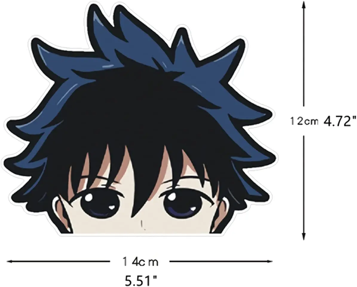 Pegatina de dibujos animados de Anime para coche, pegatinas de vinilo para Gojo  Satoru Peeker, ventana, maletero, accesorios de parachoques, calcomanías,  decoración de motocicleta - AliExpress