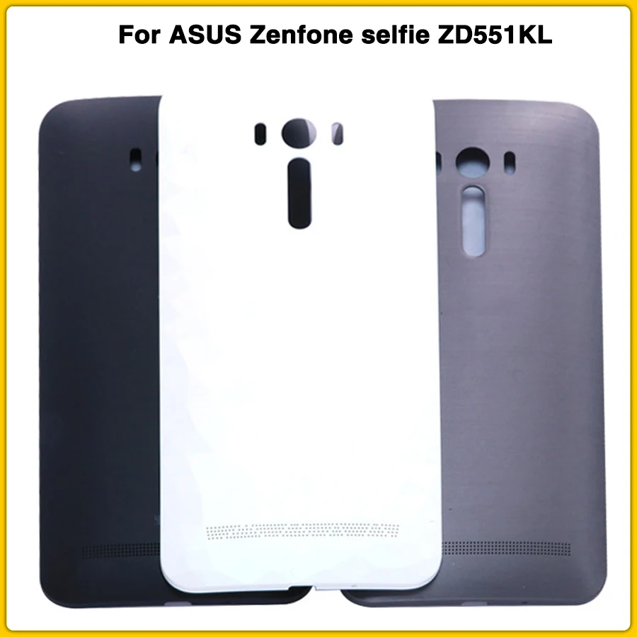 

new ZD551KL Rear Housing case For ASUS Zenfone selfie ZD551KL Battery Back Cover Door Replacement with side button