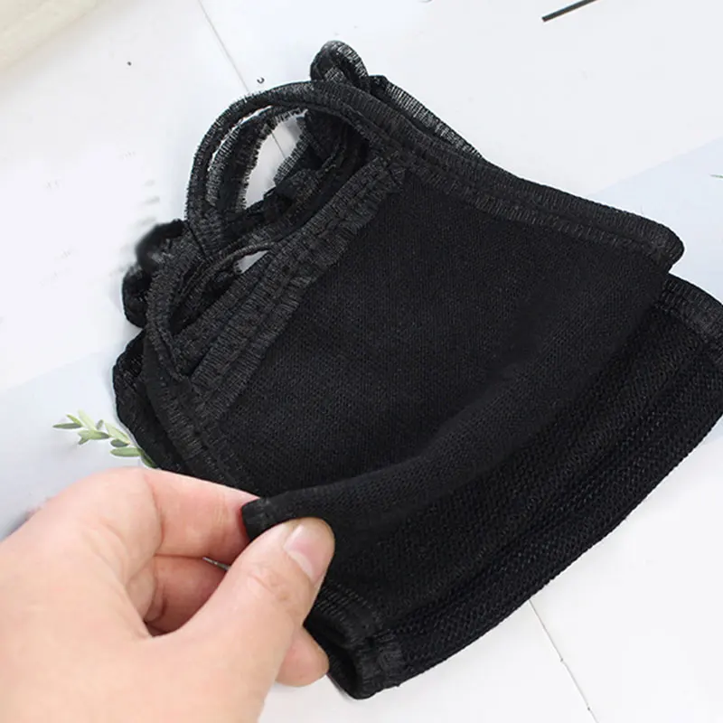 1 шт. Katoen Masker Eenvoudige Masque унисекс черный Fietsen Anti stof Ademend Oorhaakje Mond Gezicht Warm Masker|Женские
