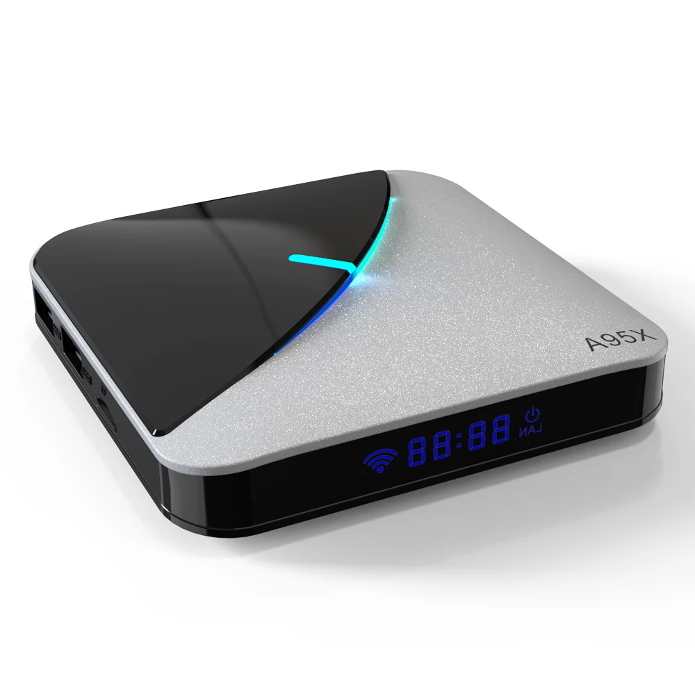 A95X F3 AIR Smart Android tv Box RGB светильник Amlogic S905X3 Android 9,0 8K декодирование UHD 4K медиаплеер 4 GB/64 GB 2,4G/5G WiFi