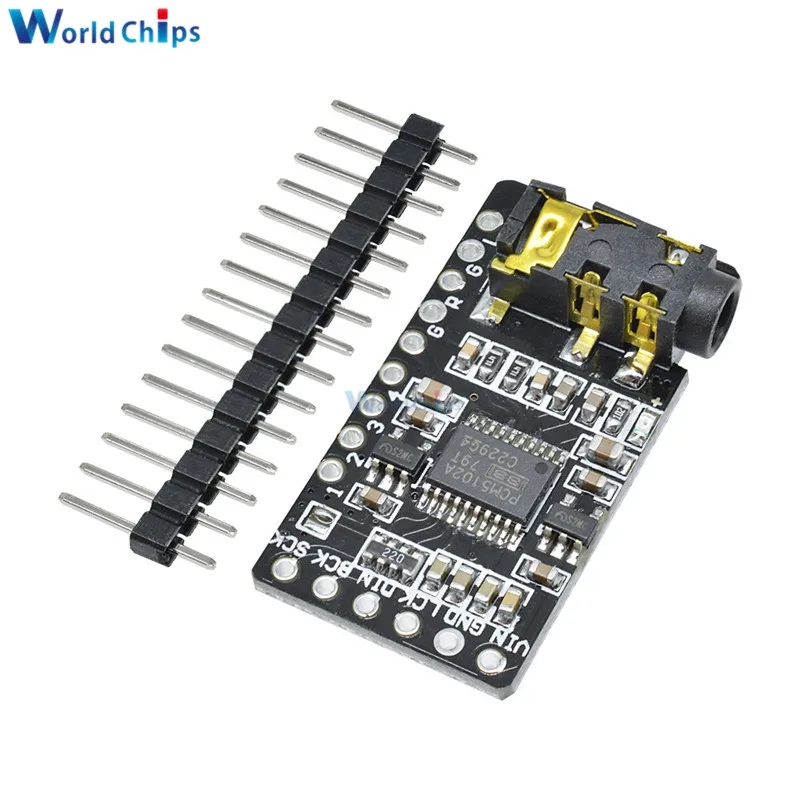 Плата декодера ЦАП PCM5102 PCM5102A плата I2S IIC интерфейса Φ модуль плеера звуковая для