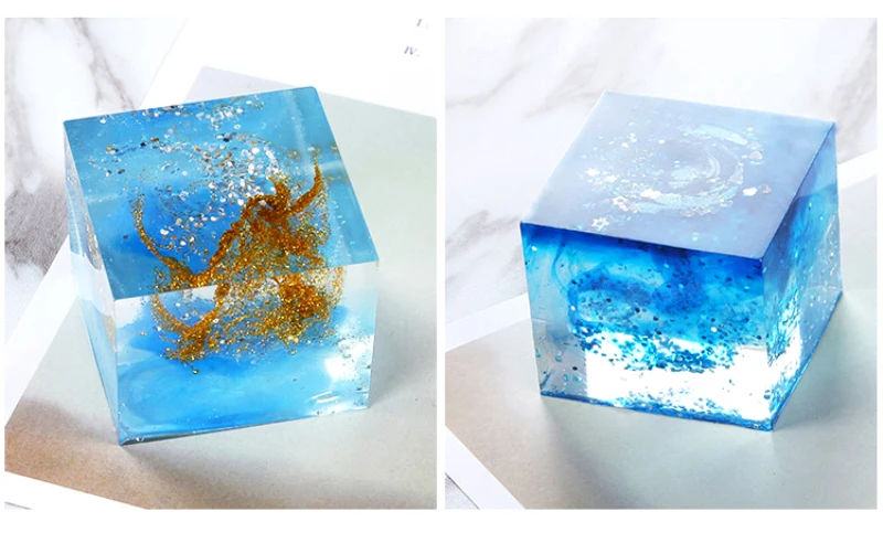 Creative Cube Shape Candle Soap Making Mold Square Candle Silicone Mold DIY Plaster Aromatherapy Resin Crafts