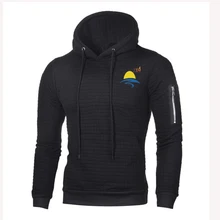 2XA хип-хоп толстовка мужская повседневная с принтом флага толстовка мужская однотонная уличная красная черная