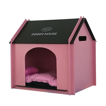 

Export Quality Luxury Pet Indoor Dog House Simple Wooden House High-end Pet House Cute Cat House Paint Pet Villa