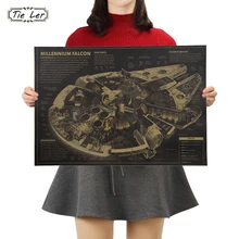 Серия Звездных войн, крафт-бумага, плакат, высокое качество, принт, живопись, плакат, домашний декор, украшение на стену, картина, 50,5X35 см