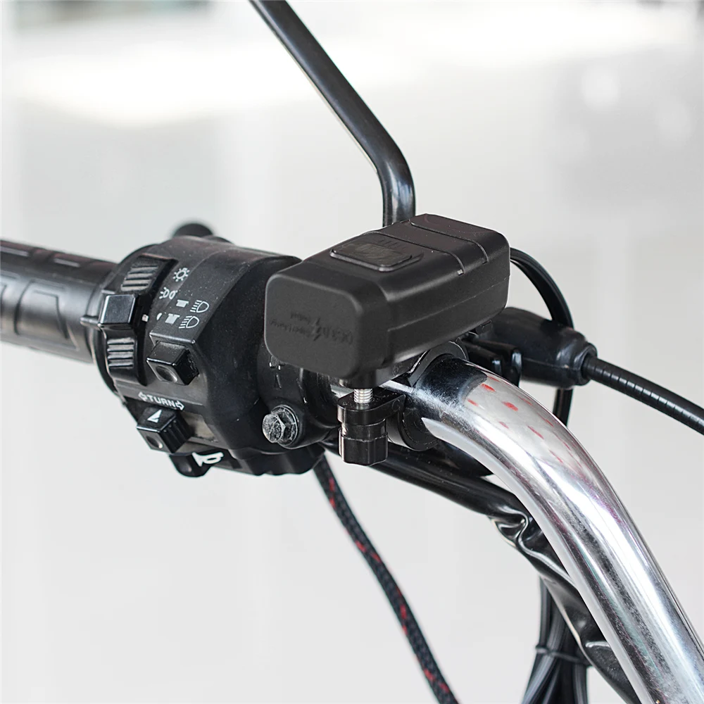 QC3.0 мотоциклетный Руль USB зарядное устройство мото оборудование двойной USB быстрая замена 12 В адаптер питания для автомобиля мотоцикла