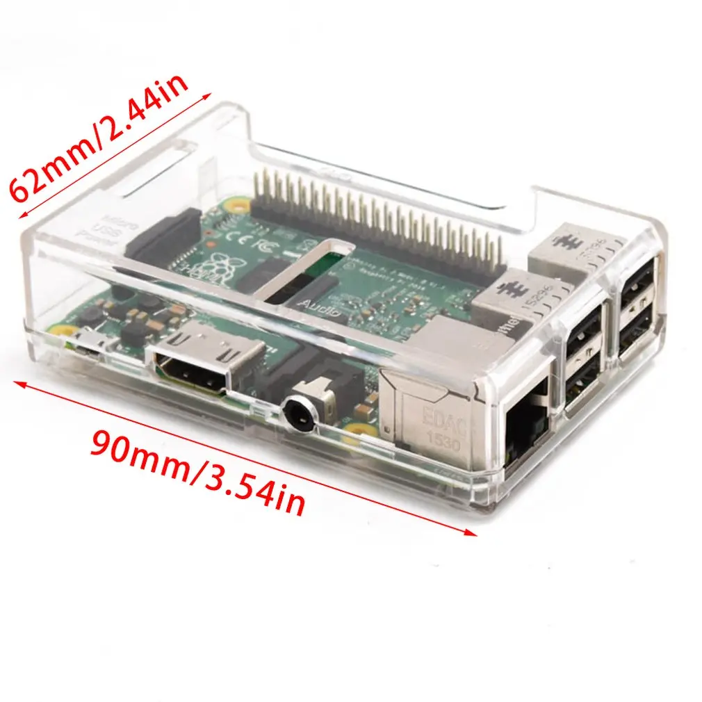 Raspberry Pi 3b 3b+ Универсальный корпус Abs впрыска Gpio большое отверстие материнская плата шасси коробка машина