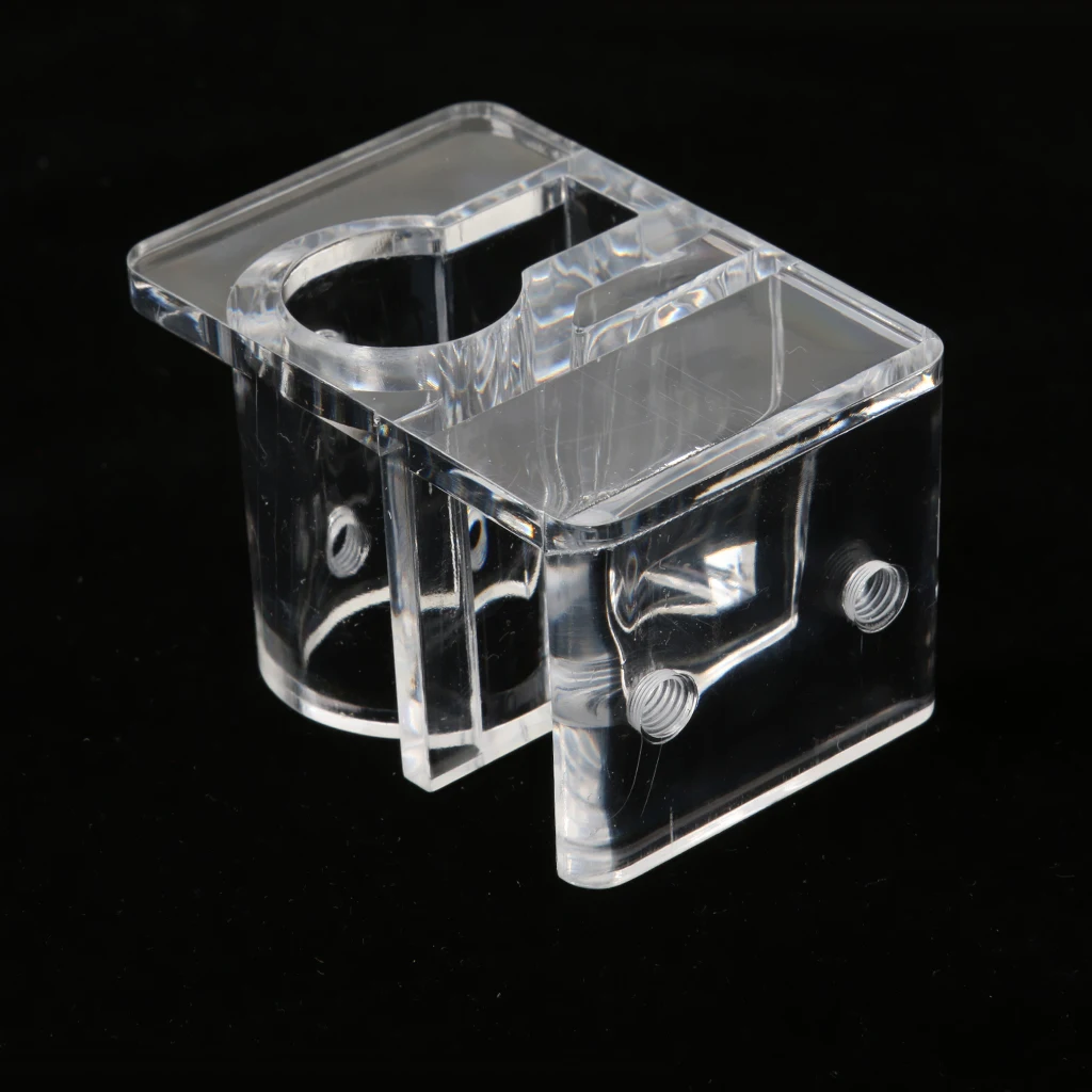 Aquarium Clip Holder Clear Acrylic For 12mm/16mm Tubing