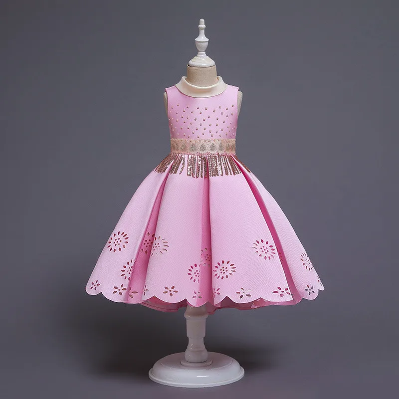 Зимнее рождественское платье элегантное платье-пачка принцессы на свадьбу для девочек Детские платья для девочек vestidos От 3 до 12 лет