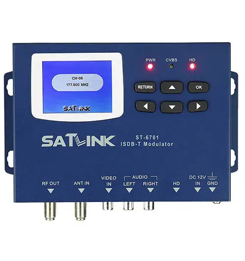 

[Genuine]SATLINK ST-6701 ISDB-T Modulator 1 Route MPEG1 MPEG4 Satlink Modulator ST6701 for Brazil Japan Argentina