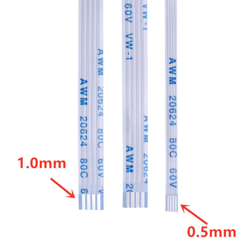 Produktbild von Sourcing Map 20er-Pack FFC FPC Flachkabel – 4-polig, 0,5 Mm Raster, 200 Mm Länge, AWM 80C 60V – Für Laptops & Displays