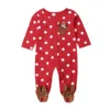 0-18M My First Christmas Baby Boy Girl Rompers Newborn Infant Baby Cartoon Deer Red Jumpsuit Playsuit Xmas Baby Costumes ► Photo 3/5