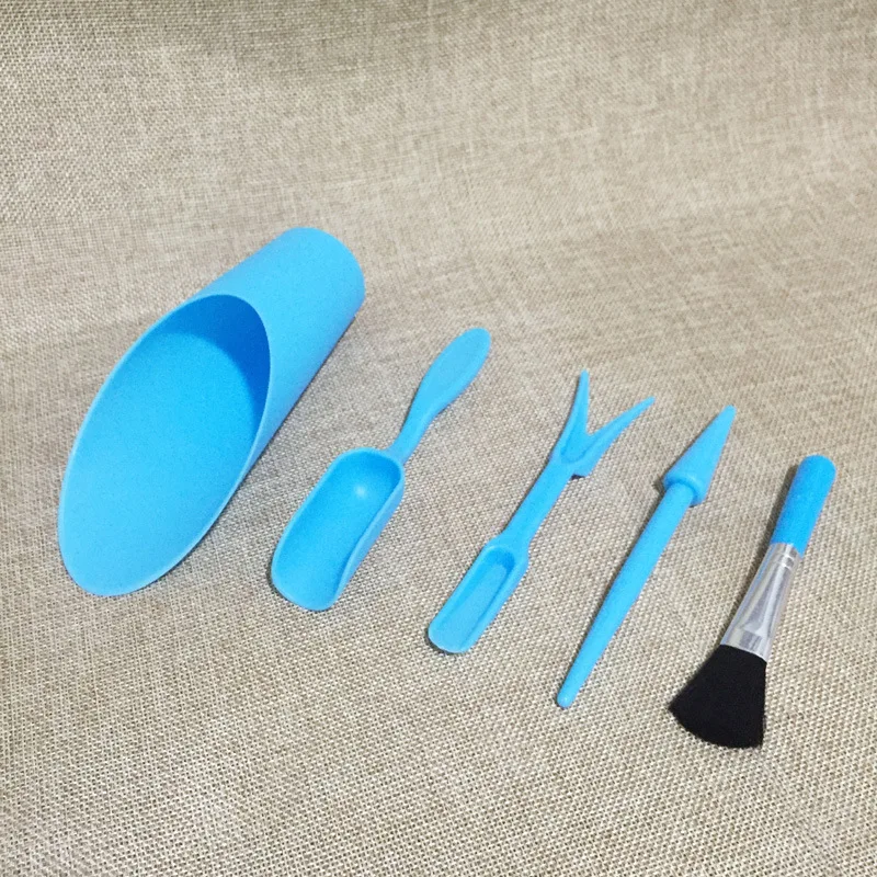 

Gardening Tool Set Transplanter Puncher Shovel Seedling Bucket Shovel Cleaning Brush Succulent Potted