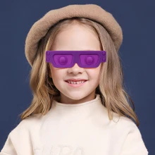 Lunettes en Silicone pour enfants, jouets créatifs, anti Stress, pour garçons et filles, cadeau de noël, nouvelle collection 