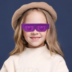 Lunettes en Silicone pour enfants, jouets créatifs, anti Stress, pour garçons et filles, cadeau de noël, nouvelle collection 