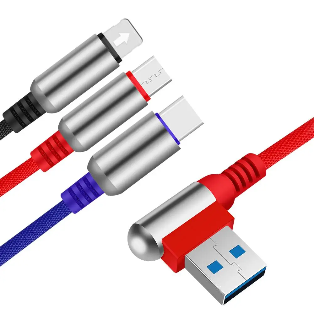 3 в 1 USB кабель для Xiaomi type C USB линия передачи данных для samsung зарядный кабель для huawei Micro USB кабель для iPhone