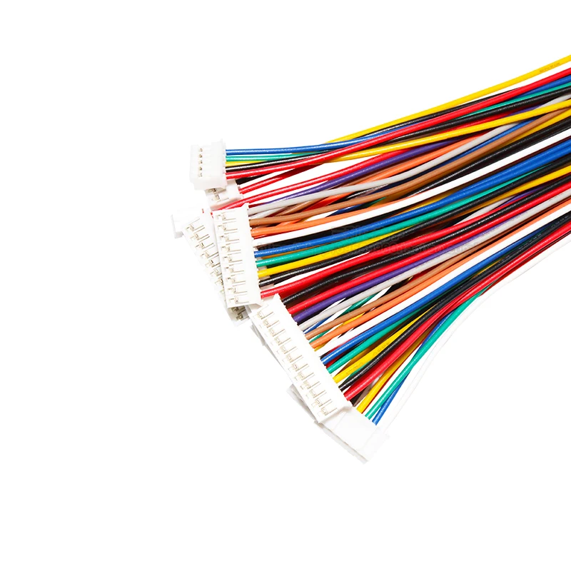 10PCS JST XH 2.54 MM Single Male Plug Connector With Wire Cables 2P 3P 4P 5P 6P 7P 8P 9P10P 11P 12PIN 2.54MM 26AWG 20CM Jst Connectors