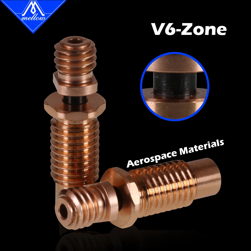 Насадка Mellow NF V6-Zone V2 для 3D-принтера из меди и аэрокосмических материалов насадка