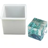 New 1pc White DIY Resin Epoxy Mold Silicone Mold 10*10cm Square Cube Mold 6