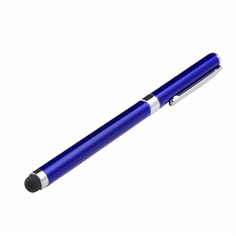 Ручка для тачскрина, металлическая ручка для экрана, стилус для iPhone, iPad, samsung, для Amazon Kindle, универсальная емкость, стилус, ручка A40 - Цвета: Синий