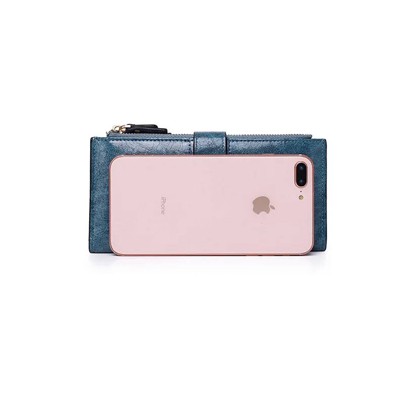 2019 Women Leather Wallets Luxury Brand Zipper Wallets Female Designer long Wallets Purses Clutch Bags for Women iPhone Carteira (14)