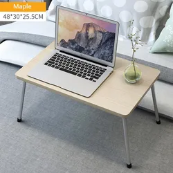Support de bureau pliable en bois pour ordinateur Portable, Table d'étude, bureau d'ordinateur pliable pour lit, canapé, service à thé 