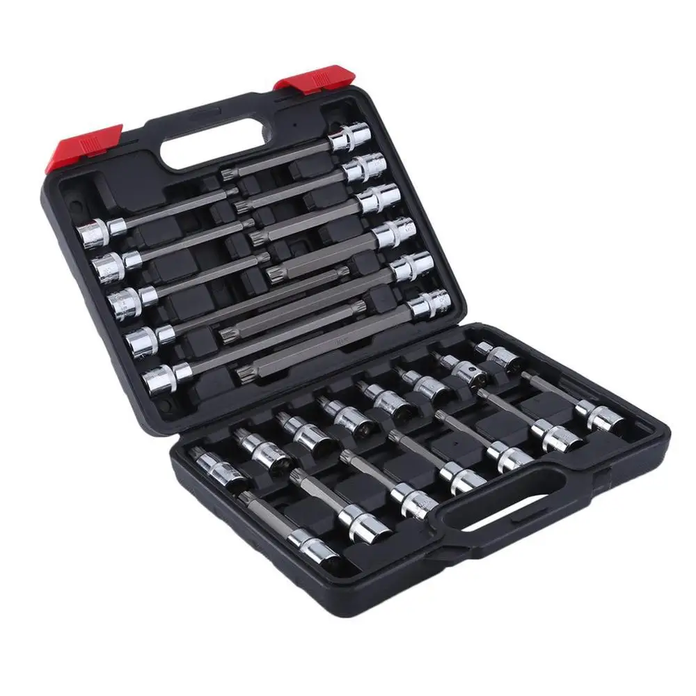 

FR 26Pcs Internal Multi-Tooth Nuts Tool Set M5-M16 26-Tlg Nut Set Long Special Steel 26 Pieces /Set In Black Sturdy Plastic Box