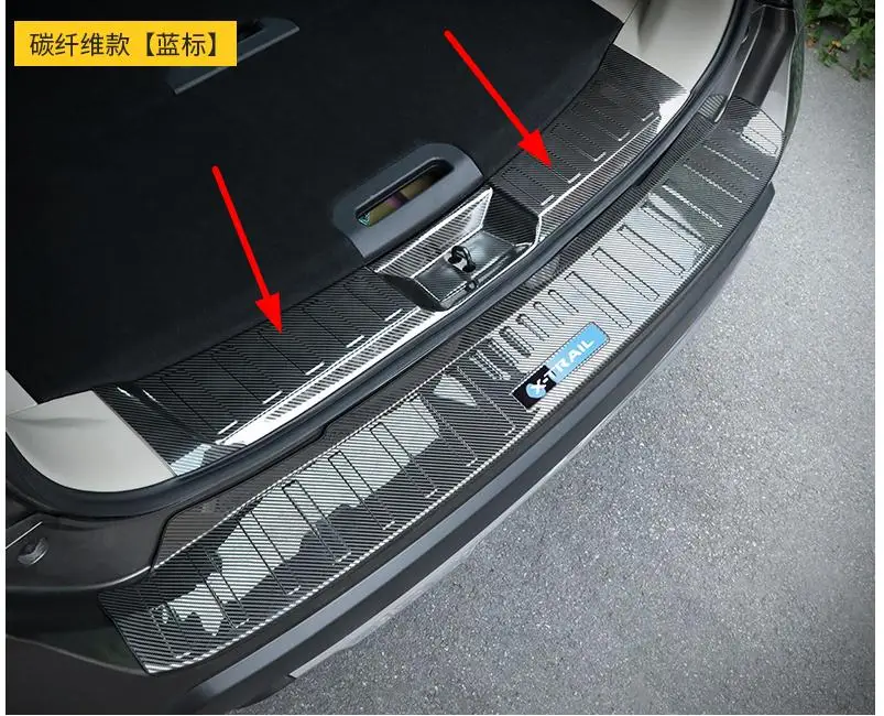 Защитная накладка на задний бампер из нержавеющей стали для Nissan X-Trail T32 2014-2019