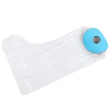Medical Adult Short Legs In Blue Diving Material Rings PVC Shower Protective Sleeve P2204 66cm Strong Waterproof Light Weight